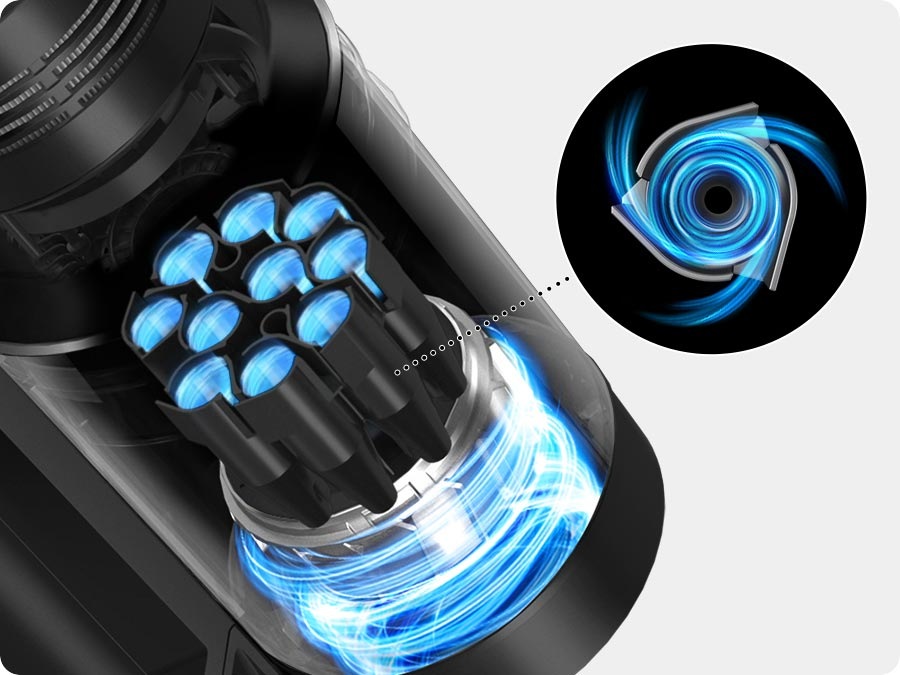 Extreme suction power & cleaner air