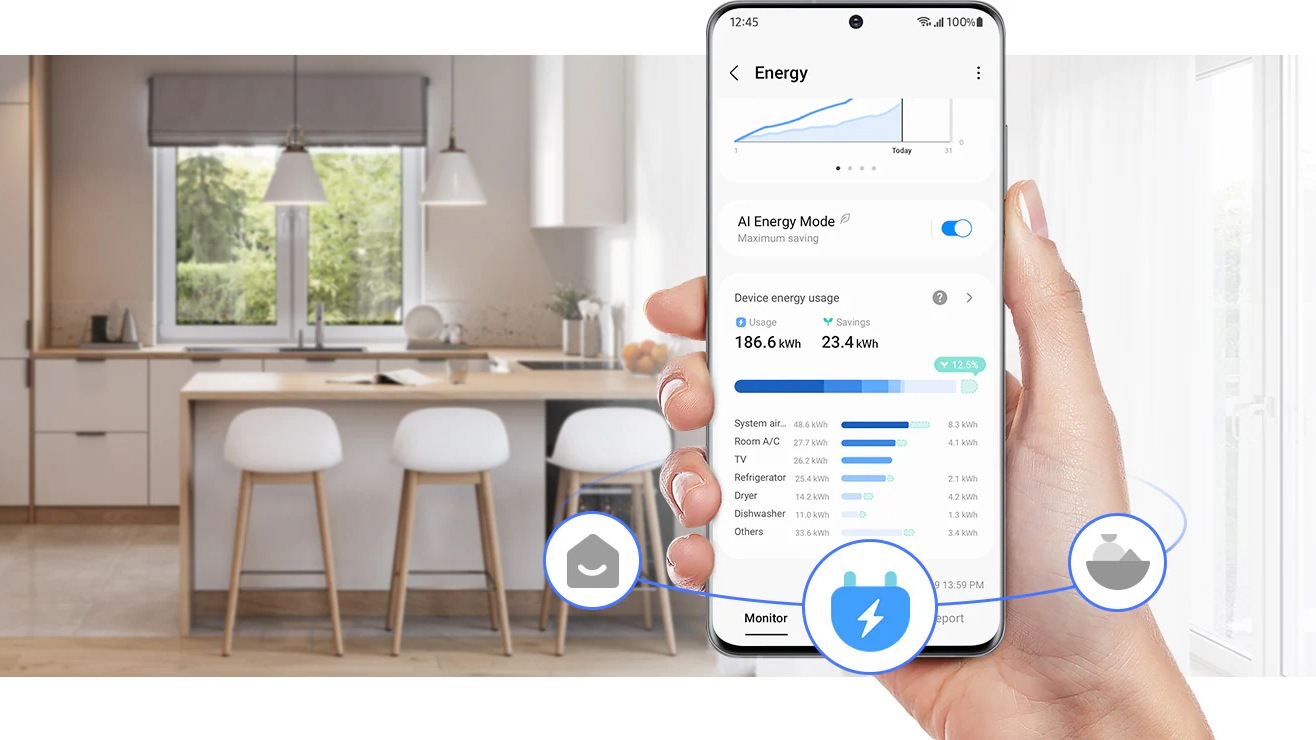 Risparmia fino al 15% di energia con AI Energy Mode