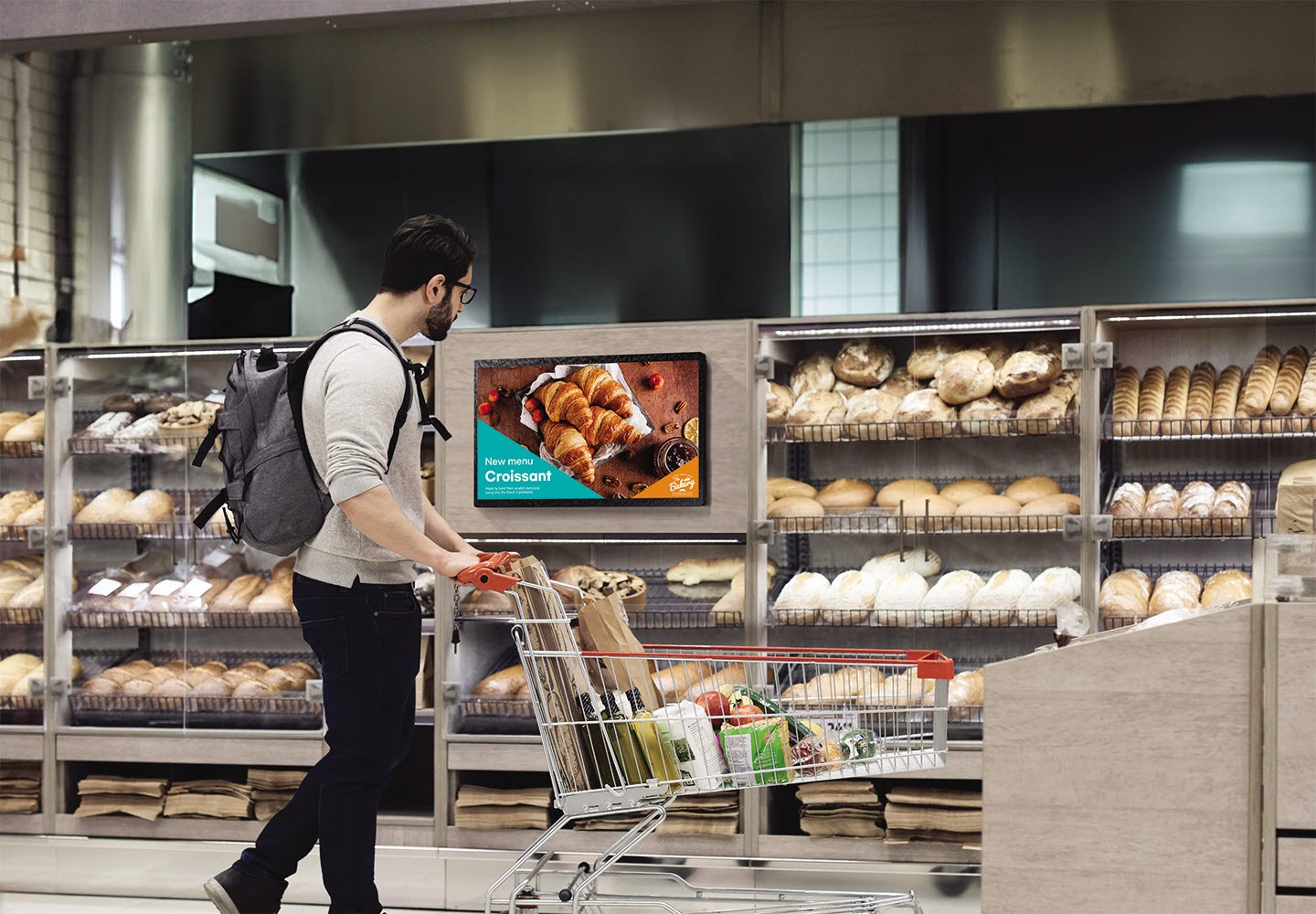 Amplia lo spazio commerciale con un display compatto