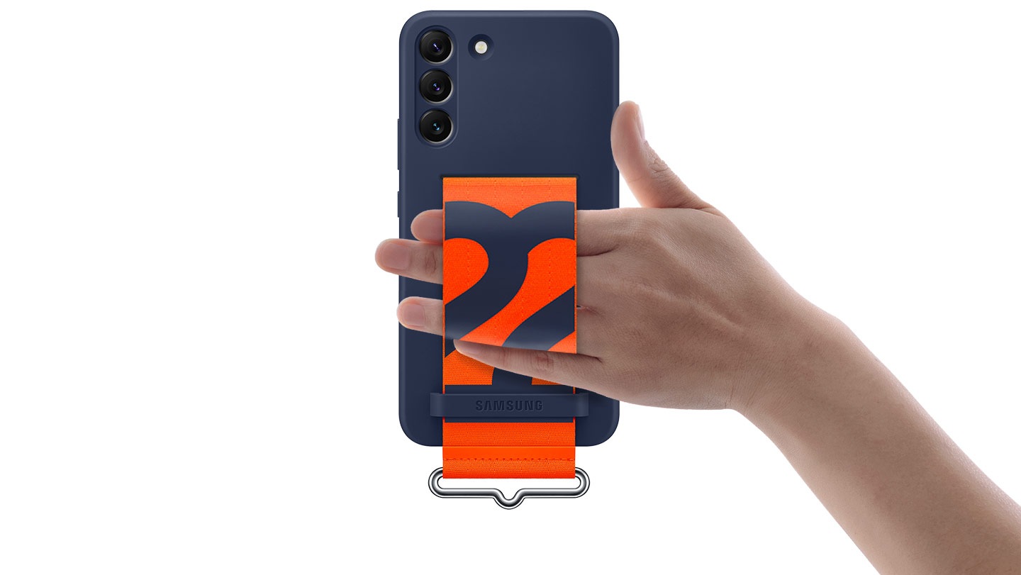 Galaxy S22+ Silicone Cover with Strap