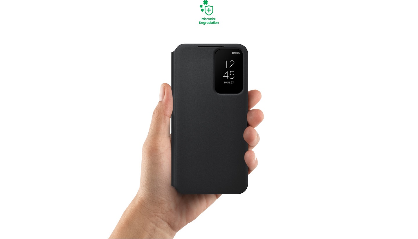Funzione di mpredire la proliferazione dei microatterei della Galaxy S22 Smart Clear View Cover