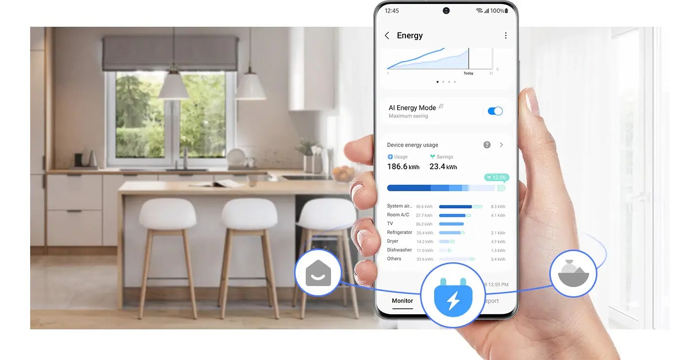 Risparmia fino al 15% di energia con AI Energy Mode