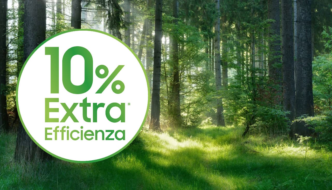 Fino al 10% più efficiente rispetto a una classe A