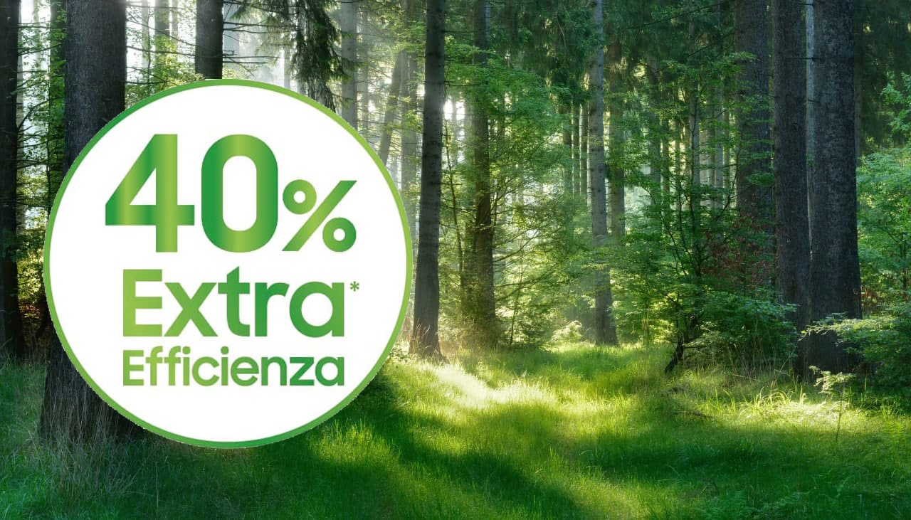 Fino al 40% più efficiente rispetto a una classe A