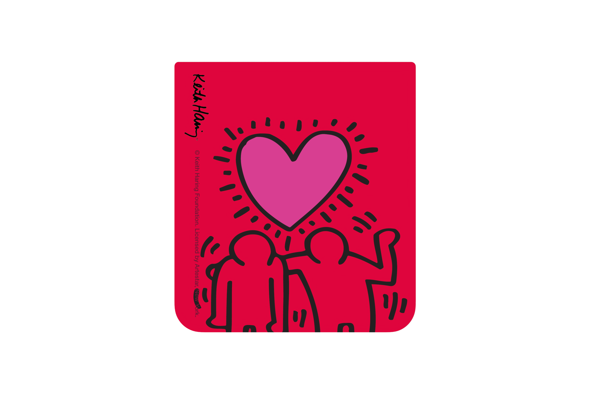 Samsung Keith Haring Flipsuit Card per Galaxy Z Flip5 Flipsuit Case, Love
