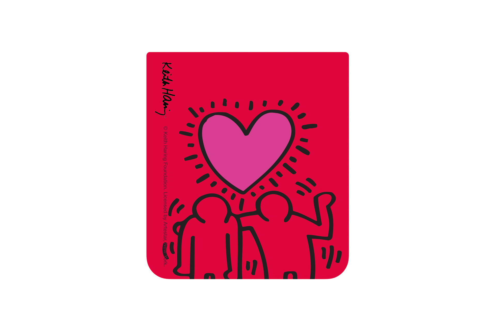 Samsung Keith Haring Flipsuit Card per Galaxy Z Flip5 Flipsuit Case, Love