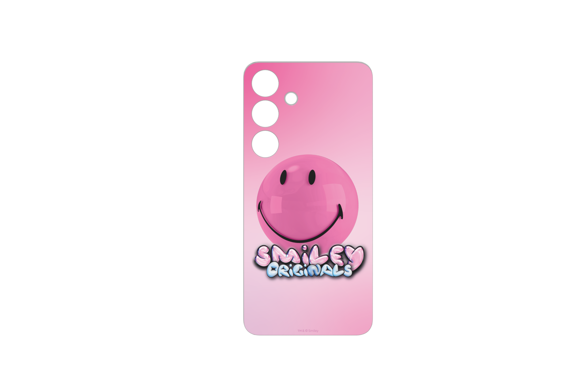 Samsung Card a tema Smiley per Galaxy S24 Custodia Flipsuit, Pink