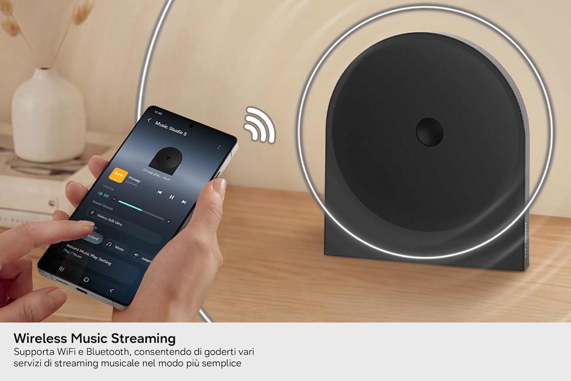Wireless Music Streaming Supporta WiFi e Bluetooth, consentendo di goderti vari servizi di streaming musicale nel modo più semplice
