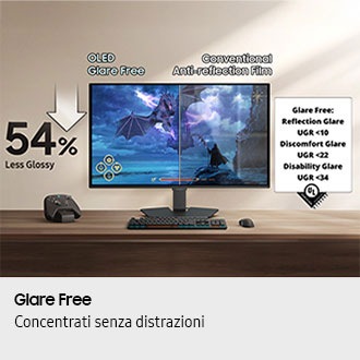Monitor Gaming Odyssey OLED G5 - G50SF da 27'' QHD Flat Black