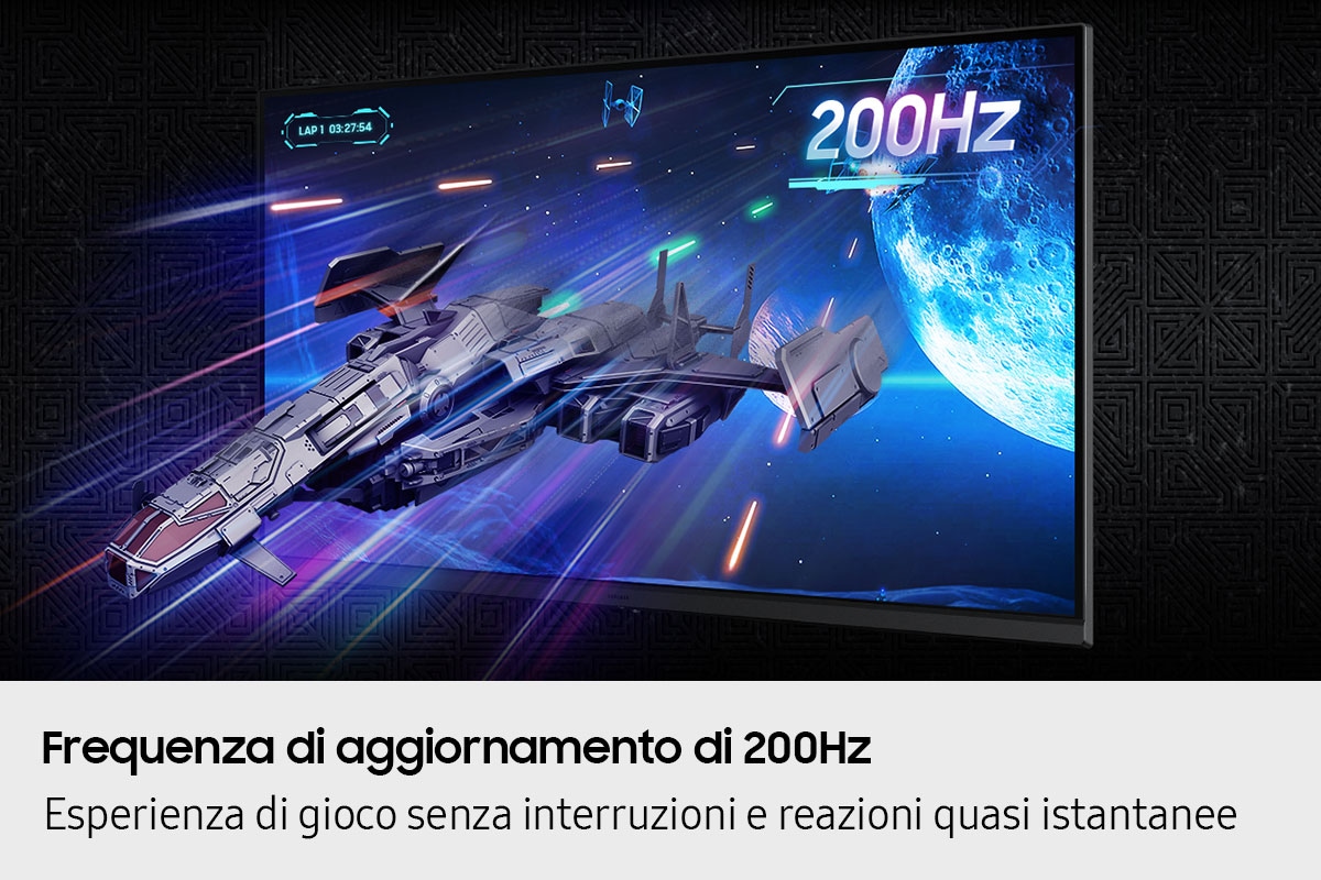 Monitor Gaming Odyssey G5 - G53F da 27'' QHD Flat Black