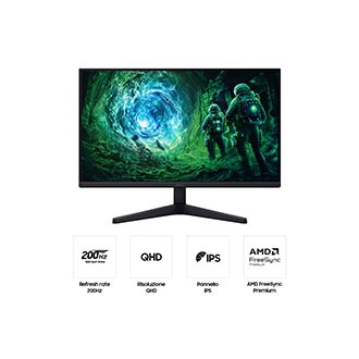Monitor Gaming Odyssey G5 - G53F da 27'' QHD Flat Black