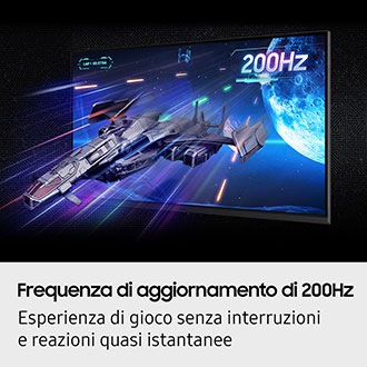 Monitor Gaming Odyssey G5 - G53F da 27'' QHD Flat Black