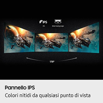 Monitor Gaming Odyssey G5 - G53F da 27'' QHD Flat Black