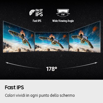Monitor Gaming Odyssey G4 G40H da 27” FHD Flat Black