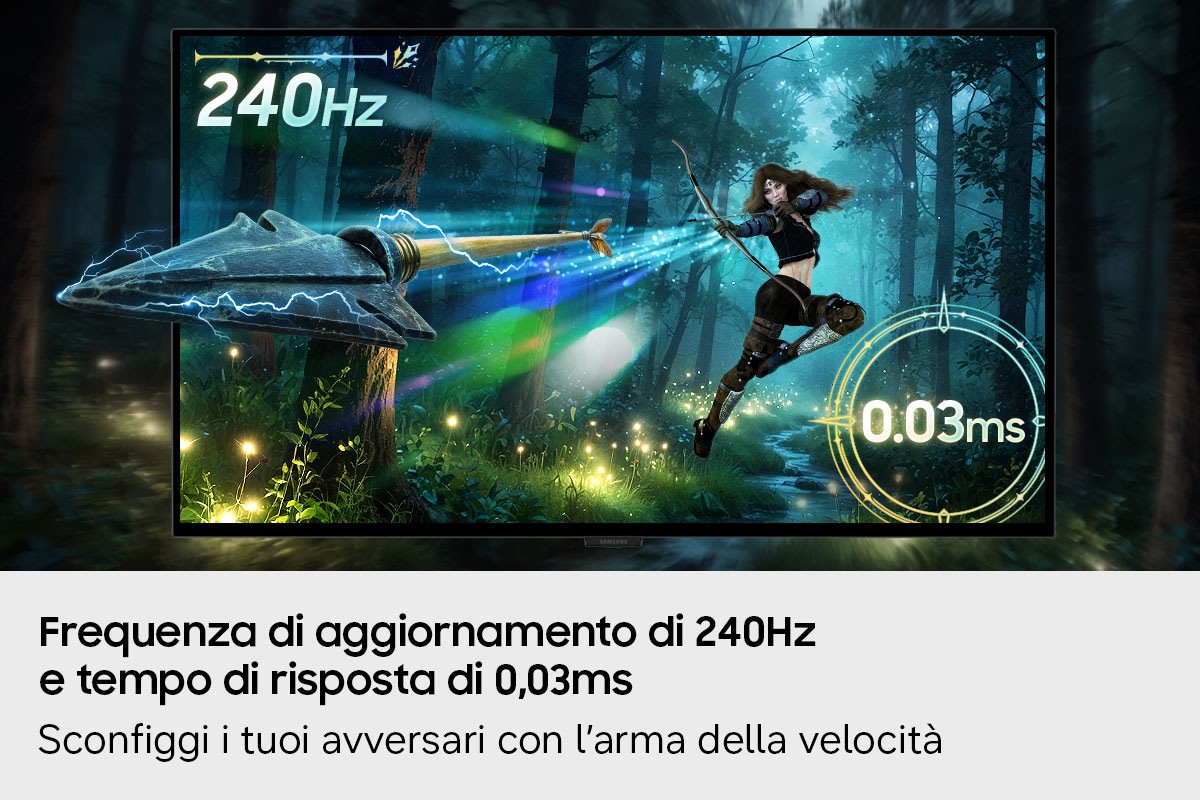 Monitor Gaming Odyssey OLED G8 - G80SH da 27" UHD Flat ​​ ​​ ​​ ​​ ​​ Silver