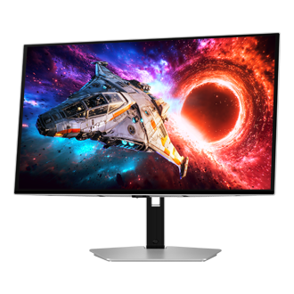 27/32 Inch Odyssey OLED G8 G80SH 4K 240Hz Gaming Monitor Swivel1 Silver 