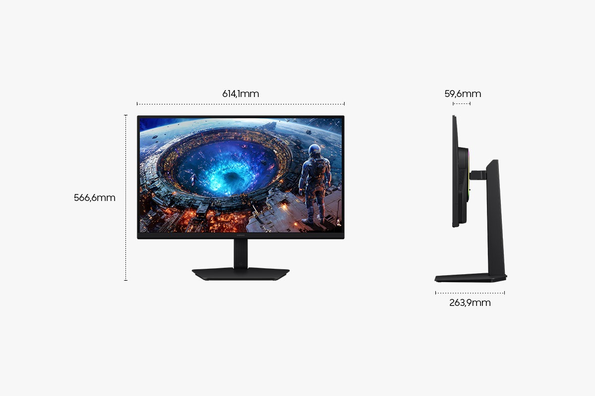 Monitor Gaming Odyssey G8 - G80HF da 27" QHD Flat Black