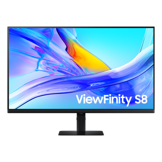 32" ViewFinity S8 S80UD UHD Monitor Front Black 