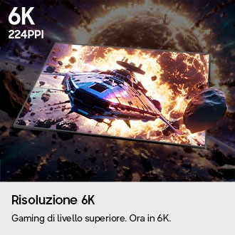 Monitor Gaming Odyssey G8 - G80HS da 32" 6K Flat Black