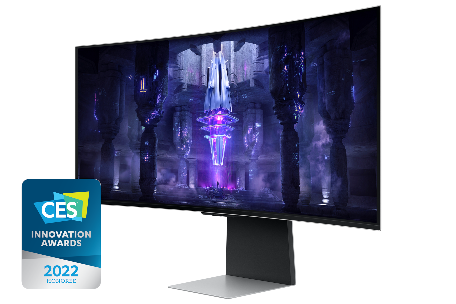 Samsung Monitor Gaming Odyssey OLED G8 da 34'' WQHD Curvo, Silver