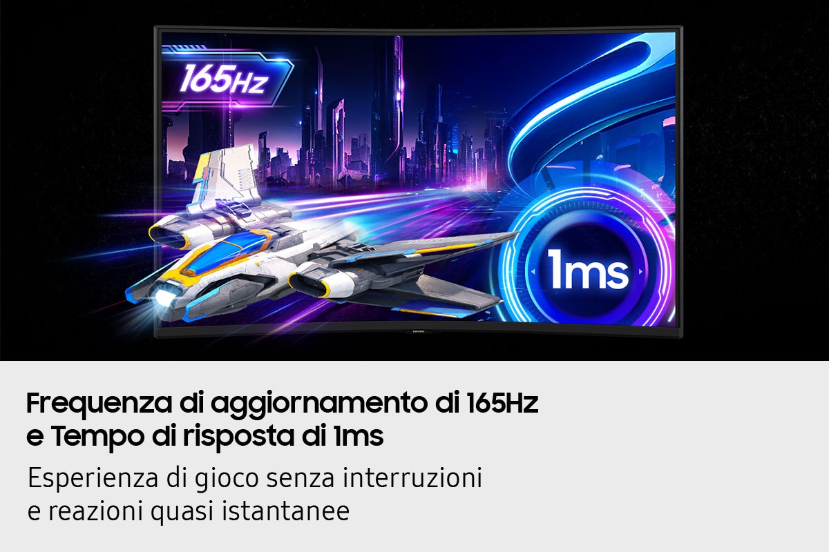 Monitor Gaming Odyssey G7 - G75F da 37" UHD Curvo Black