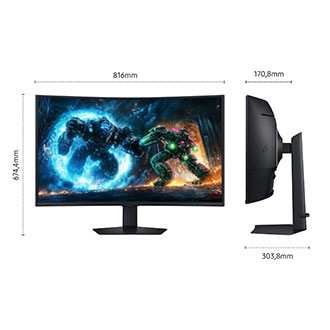 Monitor Gaming Odyssey G7 - G75F da 37" UHD Curvo Black
