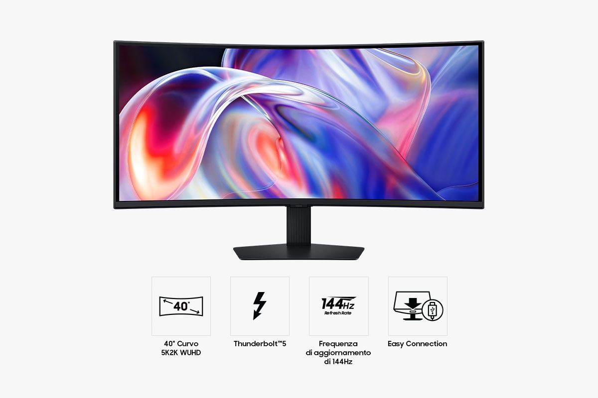 Monitor HRM ViewFinity S8 - S85TH da 40" WUHD Curvo Black