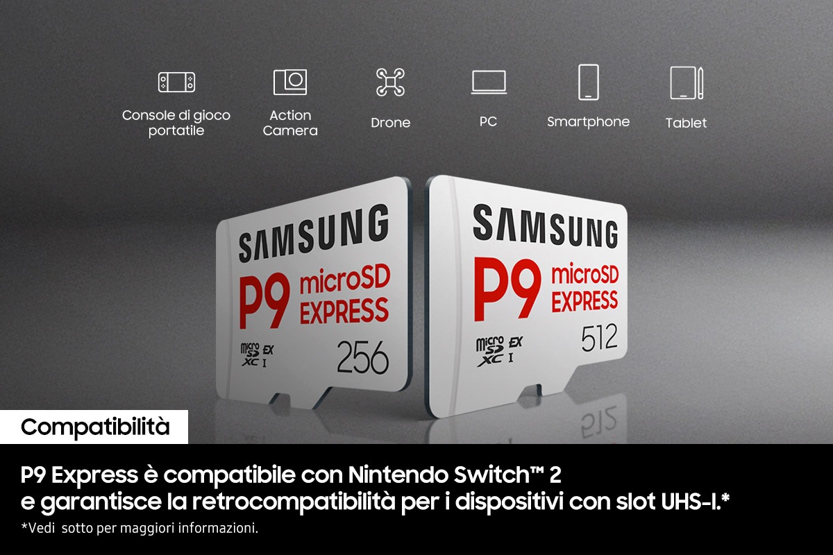 P9 Express microSD Memory Card 256 GB White