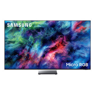 {size}" Micro RGB R95H 4K Samsung Vision AI Smart TV (2026) Front2 Black 