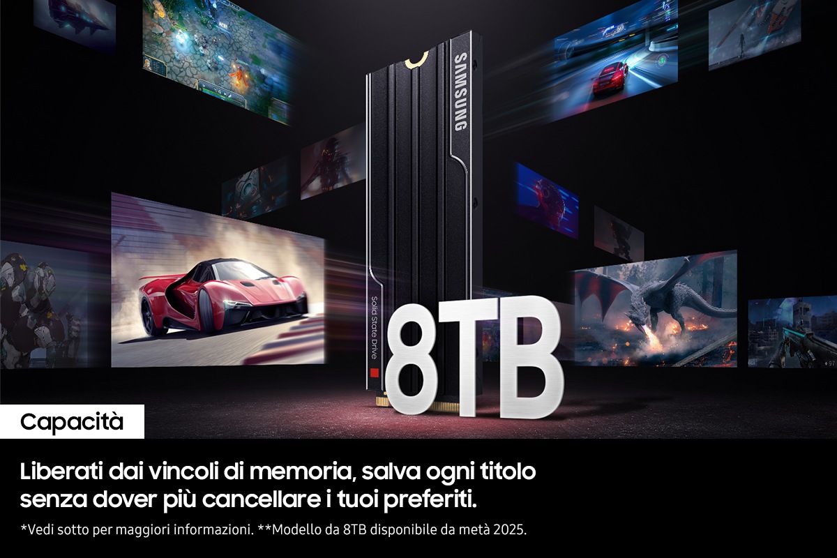 9100 PRO NVMe con dissipatore di calore SSD interno 8TB Black