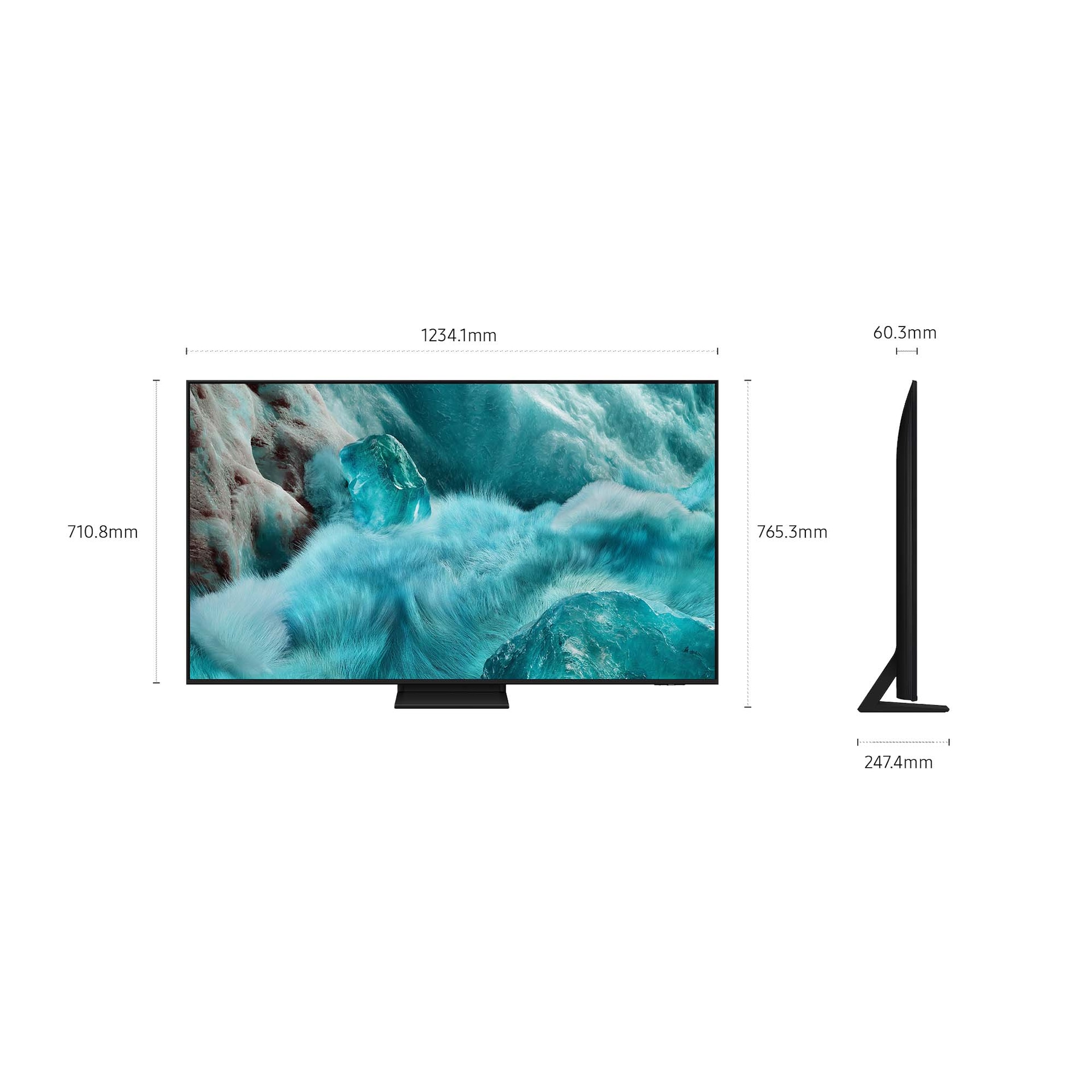 55" QLED Q7F5 4K Vision AI Smart TV (2025) Black