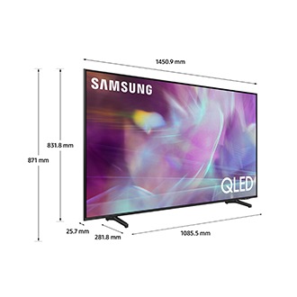 TV QLED 4K Q60A 2021 MEASURES