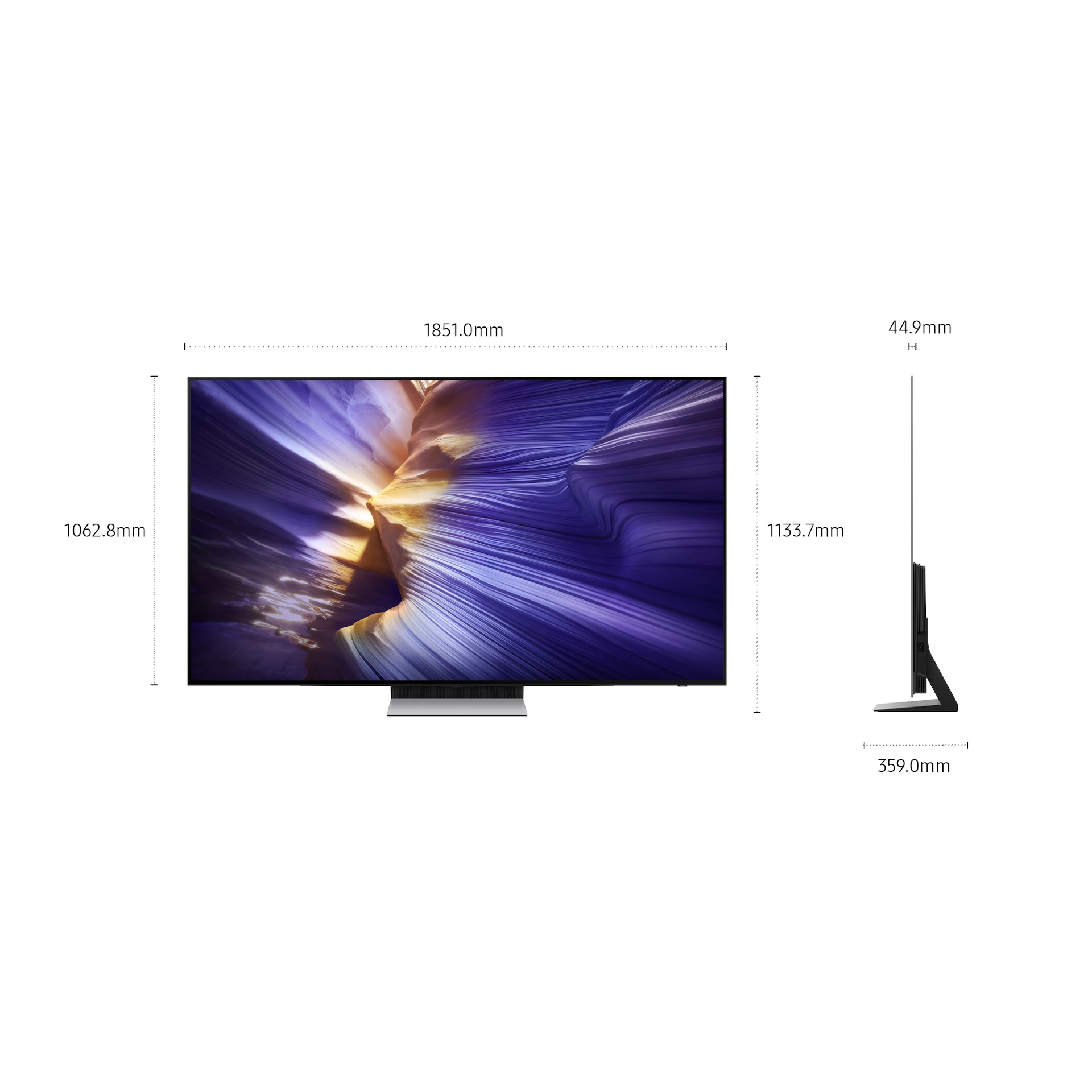 83" OLED S90F 4K Vision AI Smart TV (2025) Black