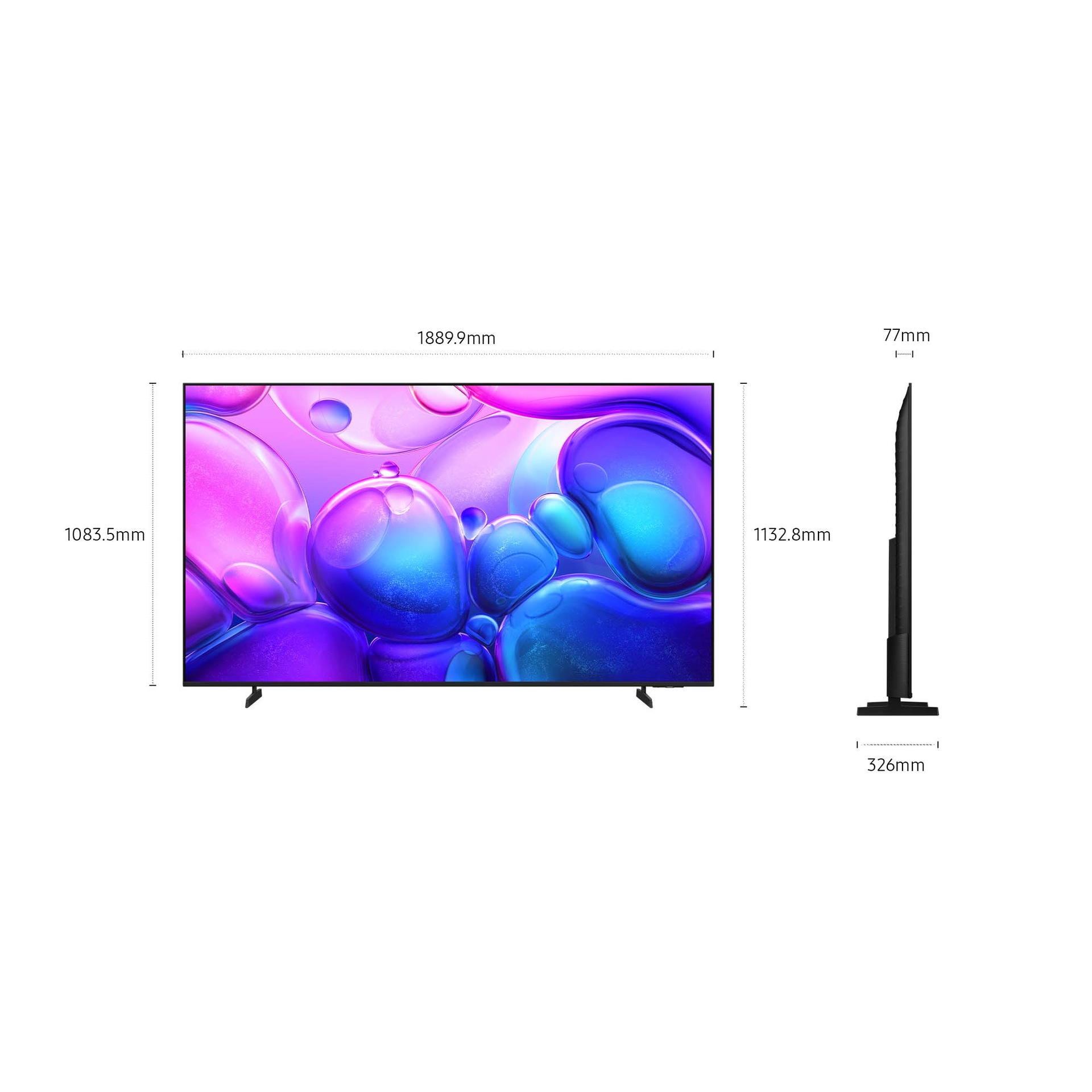 85" QLED Q6F 4K Smart TV (2025) Black