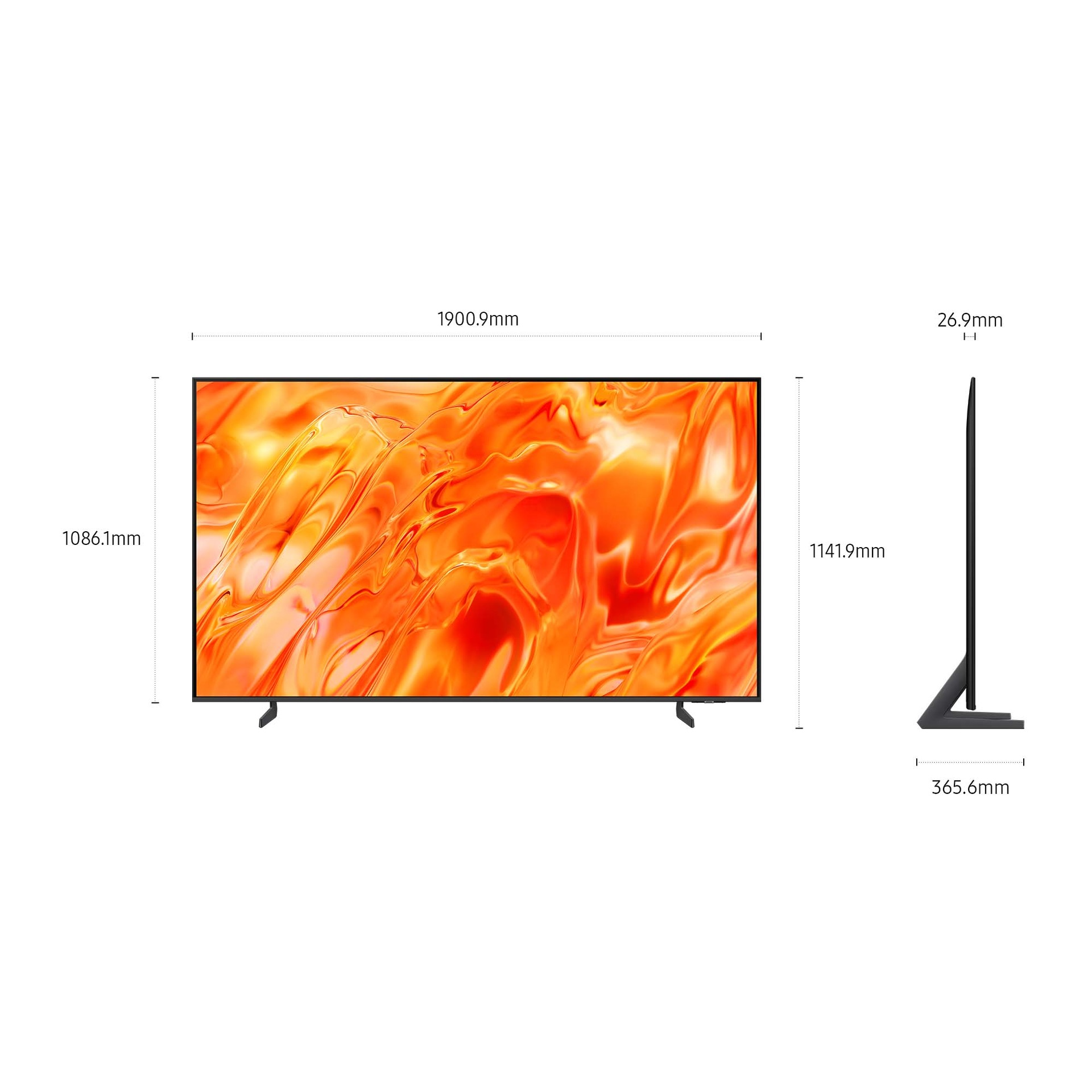 85" Neo QLED QN70H 4K Samsung Vision AI Smart TV (2026) L-Side Black 