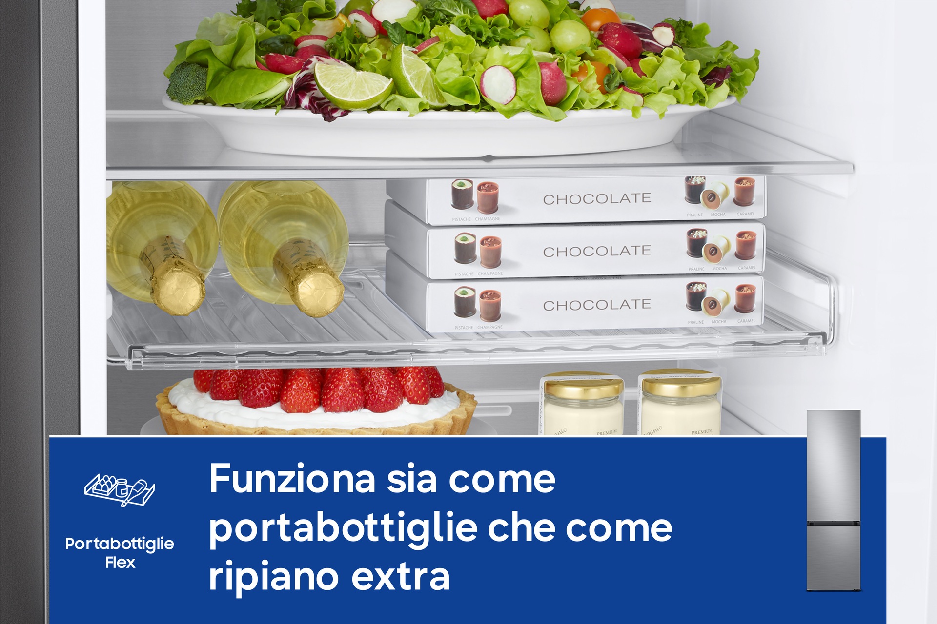 Frigorifero Combinato Samsung Bespoke AI 1.85m 344L Personalizzabile RB34C7B5DAP Prism