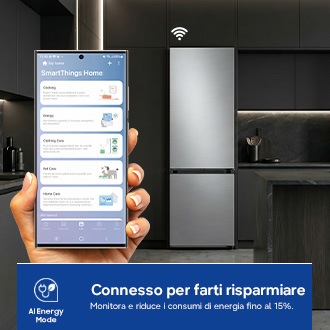 Frigorifero Combinato Samsung Bespoke AI 1.85m 344L Personalizzabile RB34C7B5DAP Prism