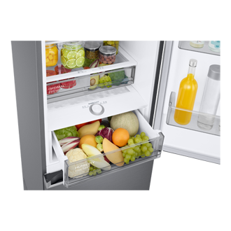 Bottom Mount Freezer with SmartThings AI energy mode and All Around Cooling RB38C705CSR/EF Detail-2Temp-Zone3 Silver 