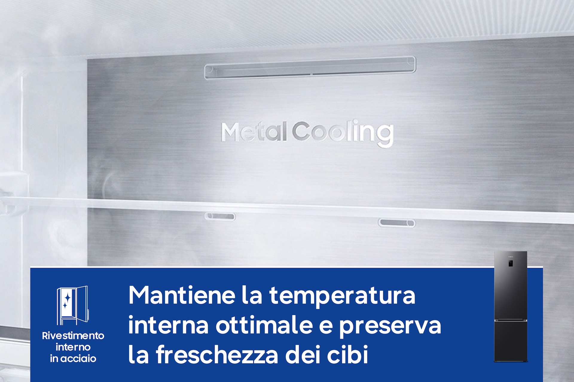 Frigorifero Combinato Samsung EcoFlex AI 2m 390L RB38C776CB1/EF Black