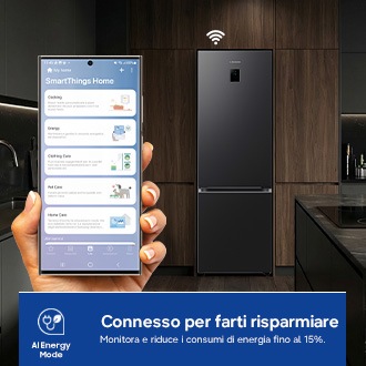 Frigorifero Combinato Samsung EcoFlex AI 2m 390L RB38C776CB1/EF Black