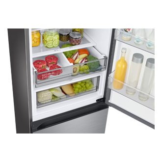 Bespoke Bottom Mount Freezer with SmartThings AI energy mode and Twin Cooling Detail-2Temp-Zone2 Silver 