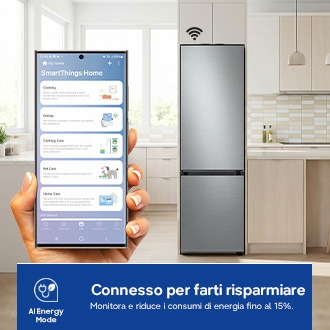 Bespoke Bottom Mount Freezer with SmartThings AI energy mode and all around cooling Silver