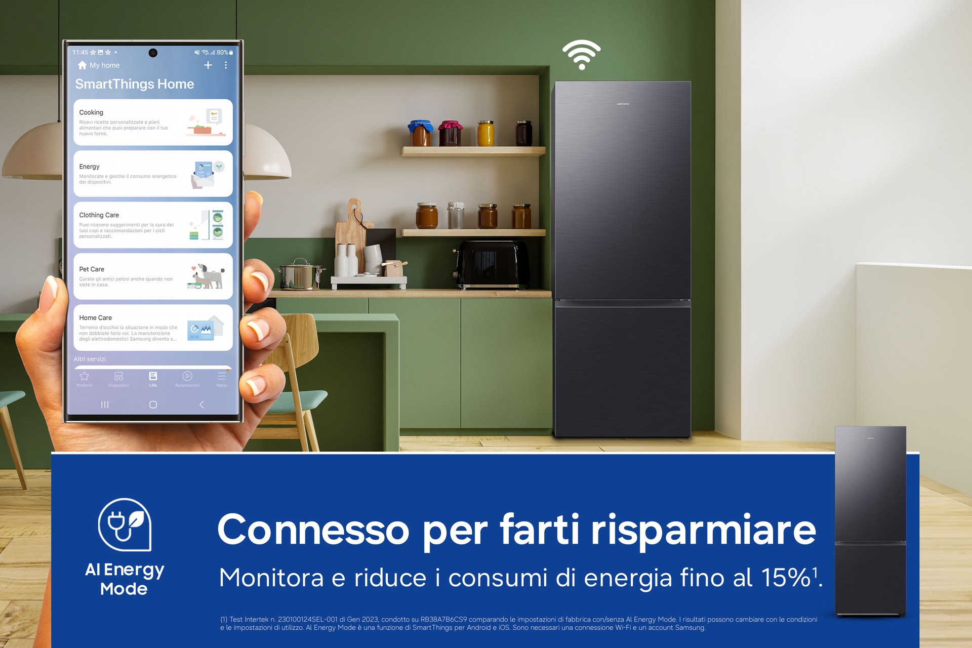 Frigorifero Combinato Samsung FIRST 75 AI largo 75cm Total No Frost 538L RB53DG706AB1EF Black Doi