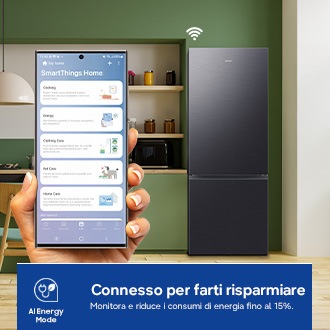 Frigorifero Combinato Samsung FIRST 75 AI largo 75cm Total No Frost 538L RB53DG706AB1EF Black Doi