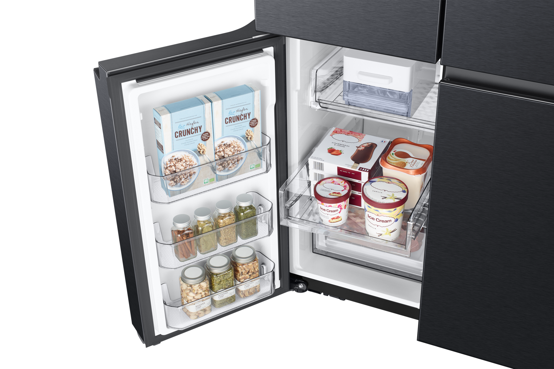 freezer-sliding-shelf-detail Black