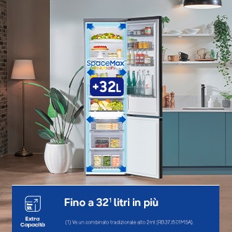 Frigorifero Combinato Samsung EcoFlex 2m 387L RL38T607BB1/EF Antracite