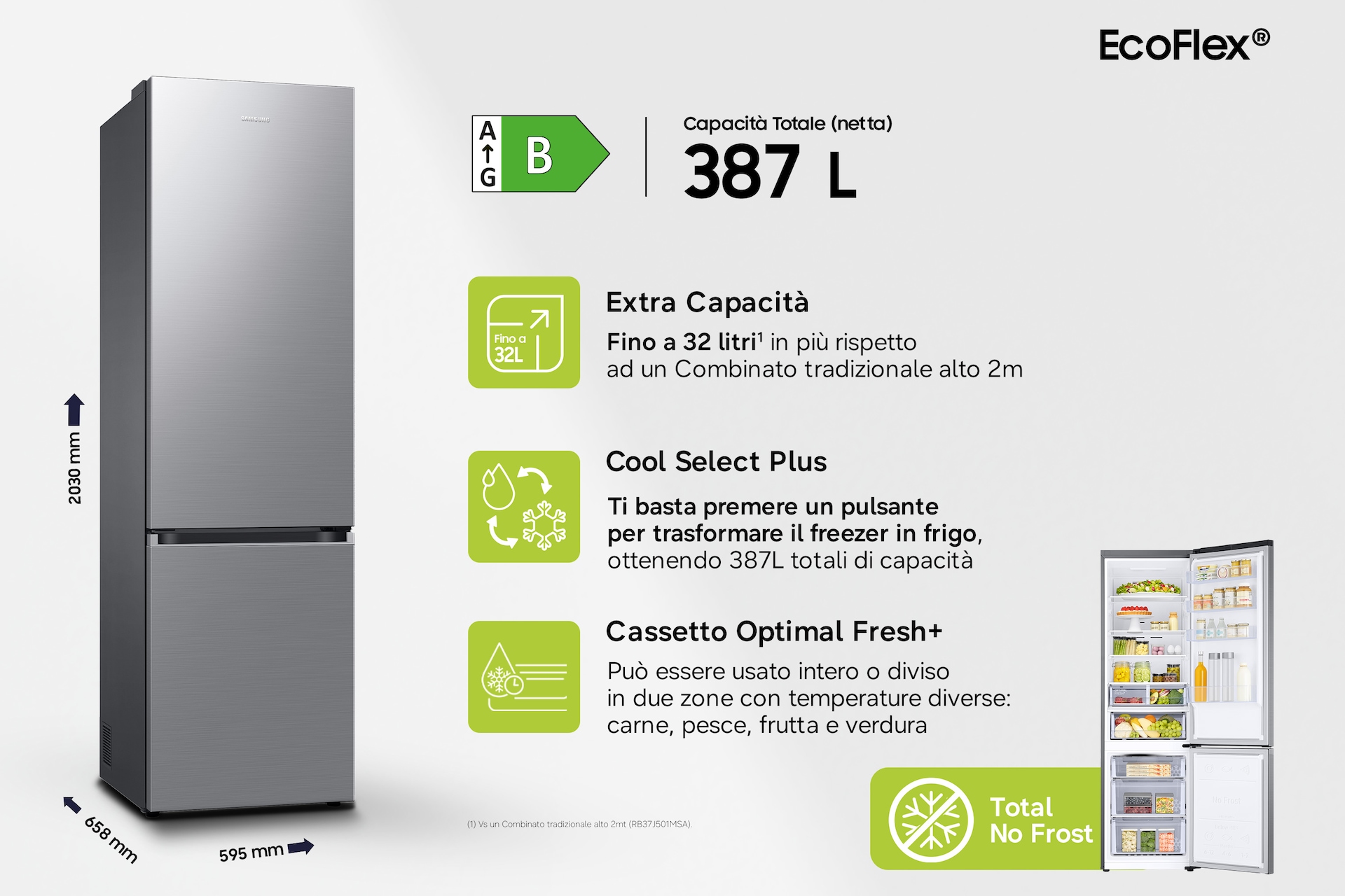 RB7300 Bottom Mount Freezer Refrigerator with Twin Cooling Plus Silver