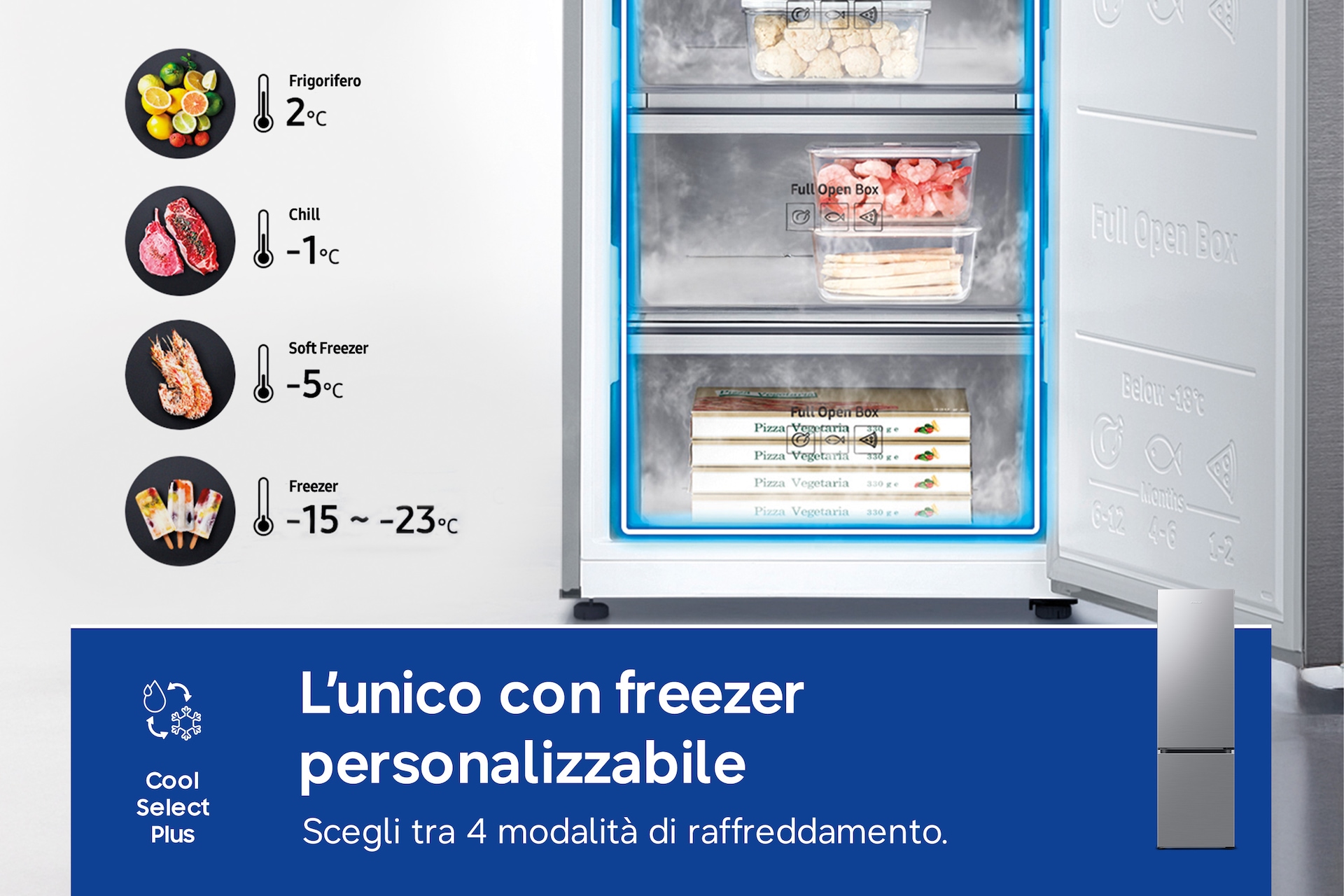 RB7300 Bottom Mount Freezer Refrigerator with Twin Cooling Plus Silver