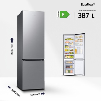 RB7300 Bottom Mount Freezer Refrigerator with Twin Cooling Plus Silver