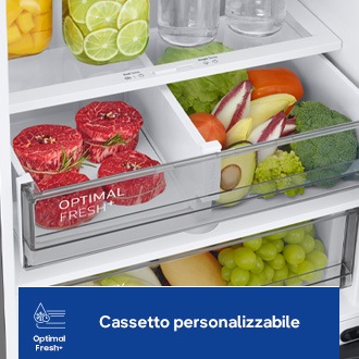 RB7300 Bottom Mount Freezer Refrigerator with Twin Cooling Plus Silver